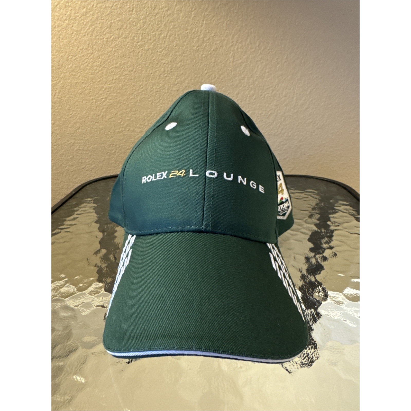 Rolex 24 Lounge At Daytona Hat Green New Embroidered Rolex 24 Hour Race